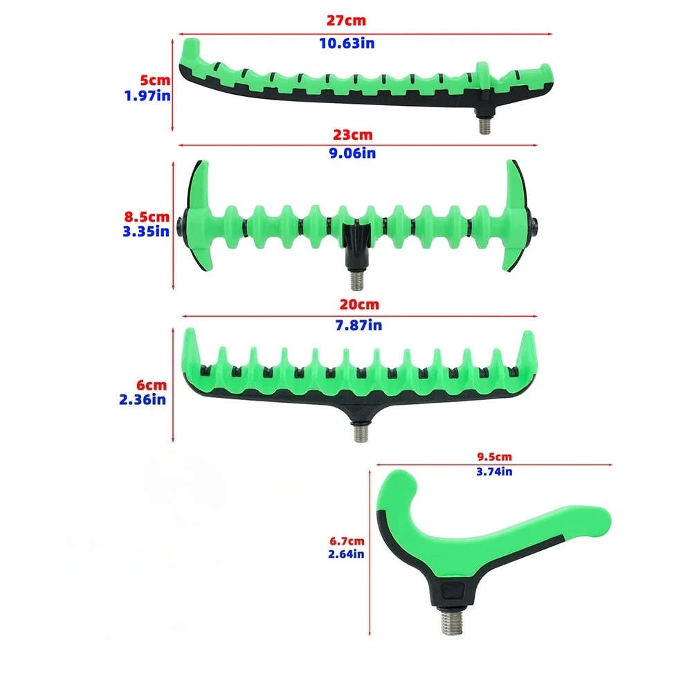الصيد رود حامل المسمار في المغذية قضيب بقية رئيس العالمي قصبة صيد خشبية دعم دعامة حامل الكارب البنك البحر الصيد الملحقات