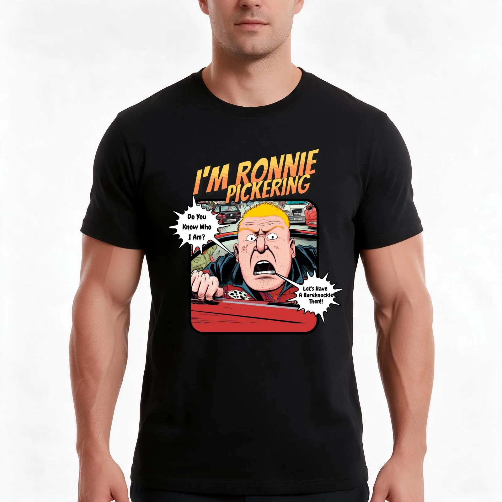 I'm Ronnie Pickering T-Shirt Summer Casual Cotton Tee Oversized Streetwear Tops Vintage Graphic Print Loose Fit Short Sleeve