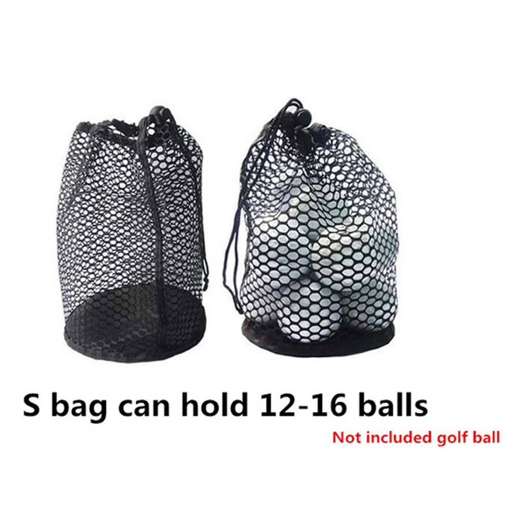 

Lightweight Black Sports Mesh Net Nylon 16/32/56 Ball Golf Storege Bag Golf Ball Bags Golf Mesh Bag Drawstring Pouch