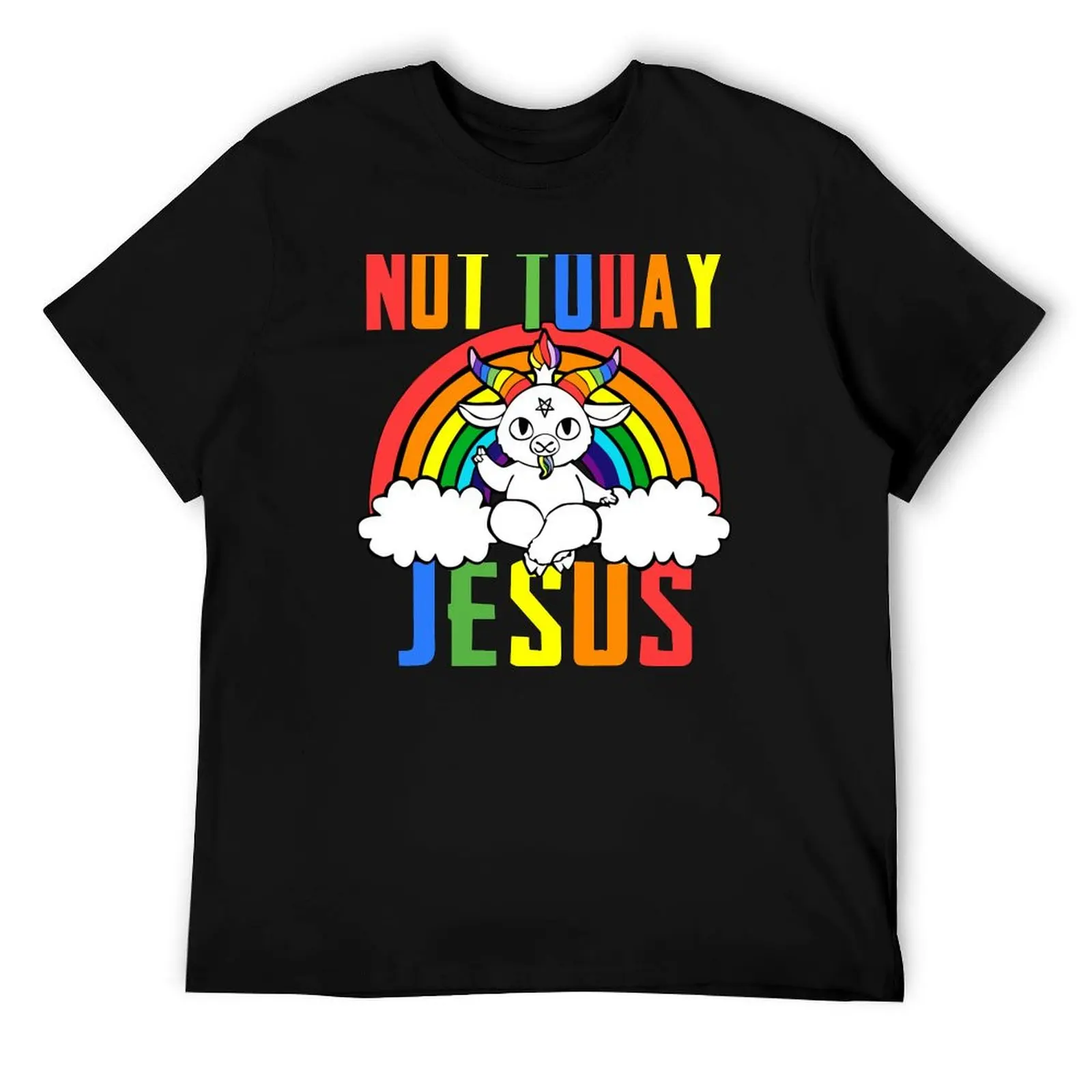

Футболка Not Today «Иисус», мужские хлопковые забавные футболки, темные футболки с юмором, дизайнерская футболка