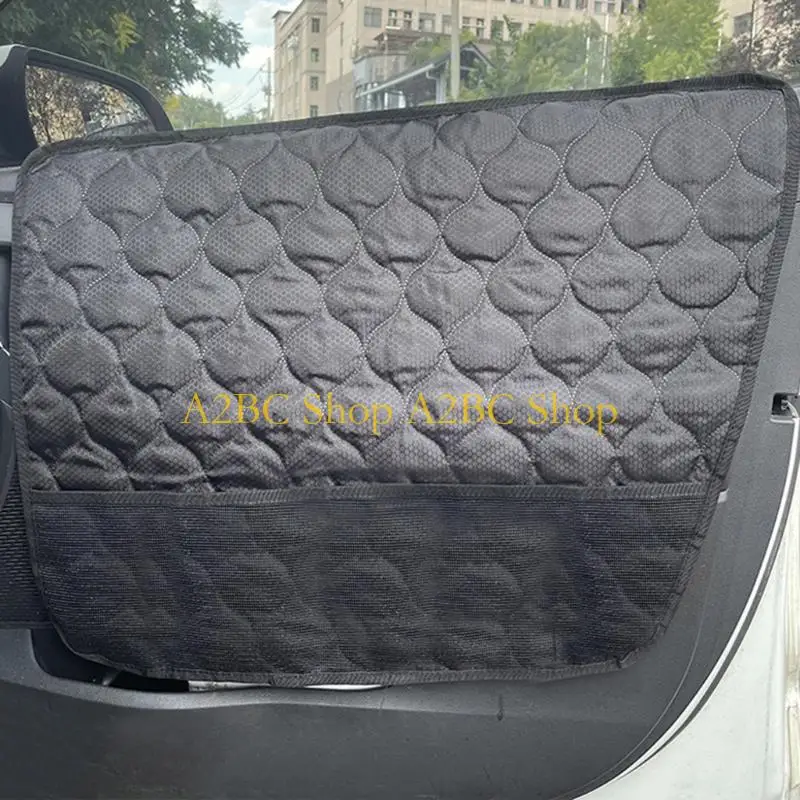 A2BC Set Of 2 Universal Pet Car Pad With Anti Slip Backing Prevents Scratch