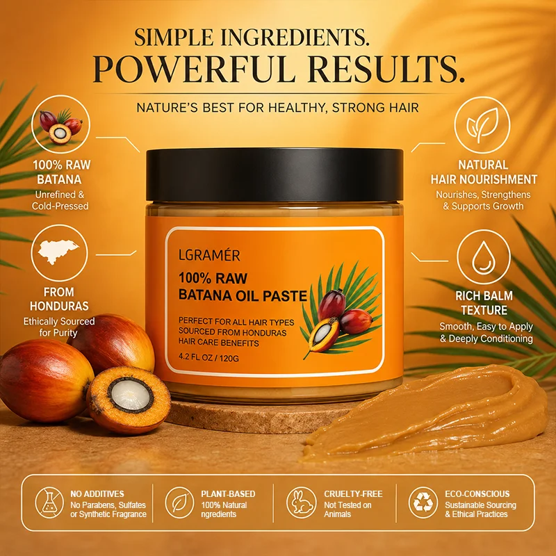 Batana Solid Hair Mask, Smoothing Moisturizing Deep Hydration Nourish Scalp Hair, Ideal For Dry Hair Suitable For All Hair Types