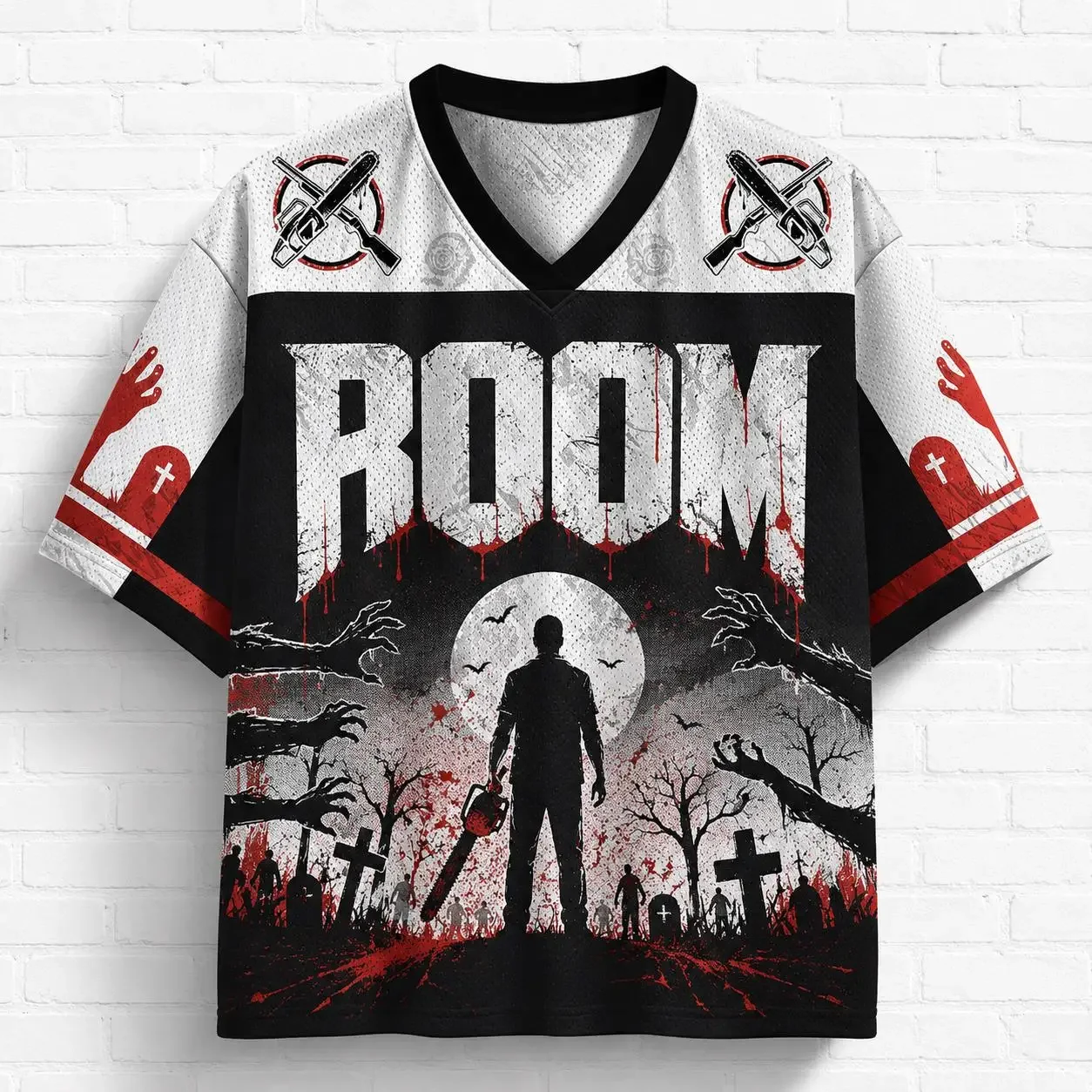 Retro Warrior Forward-Stride 3D-gedrucktes Herren- und Damen-T-Shirt im Y2K-Stil, lässig, Streetwear, Hip-Hop, V-Ausschnitt, locker, atmungsaktiv, schnelltrocknend – Detail 8