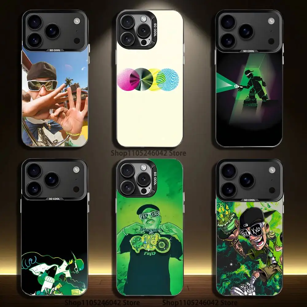 

Feid Ferxxo SIXDO MOR Phone Case For iPhone 17,16,15,14,13,12,11,Pro,XS,Max,Plus,Mini,SE4,E Black Matte Shockproof Cover