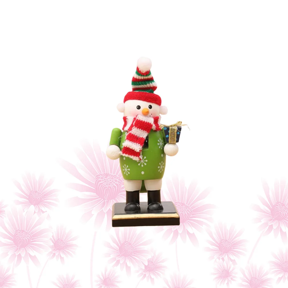 

Wooden Nutcracker Puppet Soldier Shape Christmas Ornament Painted Coated Desktop Decoration Birthday Gift for Kids
