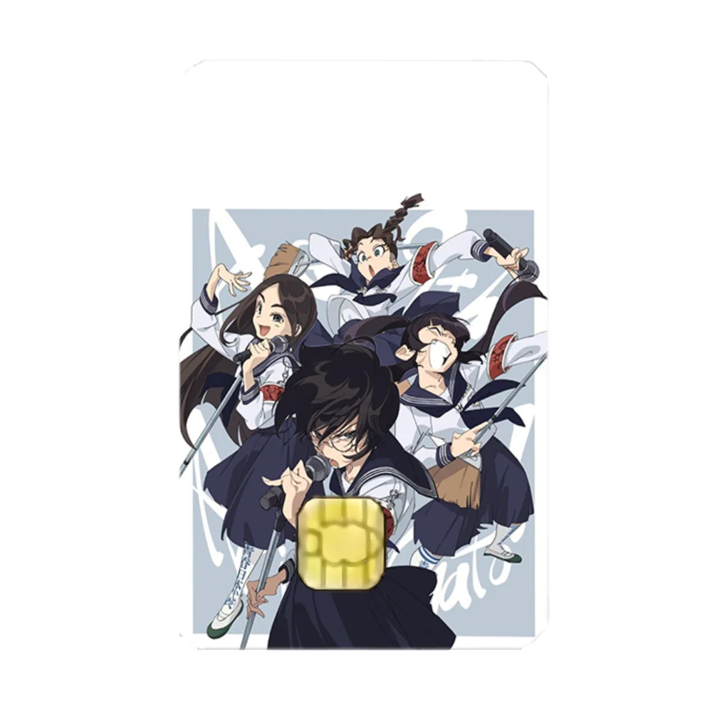 Jpop A-ATARASHII G-GAKKO ملصقات الكرتون بطاقة الائتمان فيزا الخصم البنك بطاقة شحن حافلة مترو ملصق مضاد للمياه ملصق الديكور