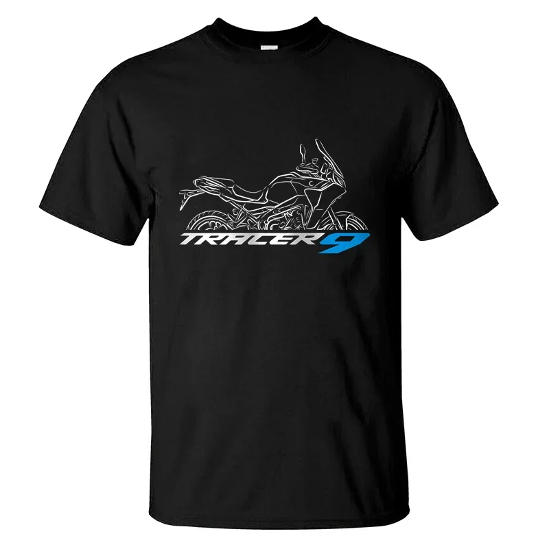 2024 men T shirt casual Yamaha Tracer 9 T-shirt 2021-2024 T-shirt graphic summer short sleeves 100% cotton S-3XL cool tee