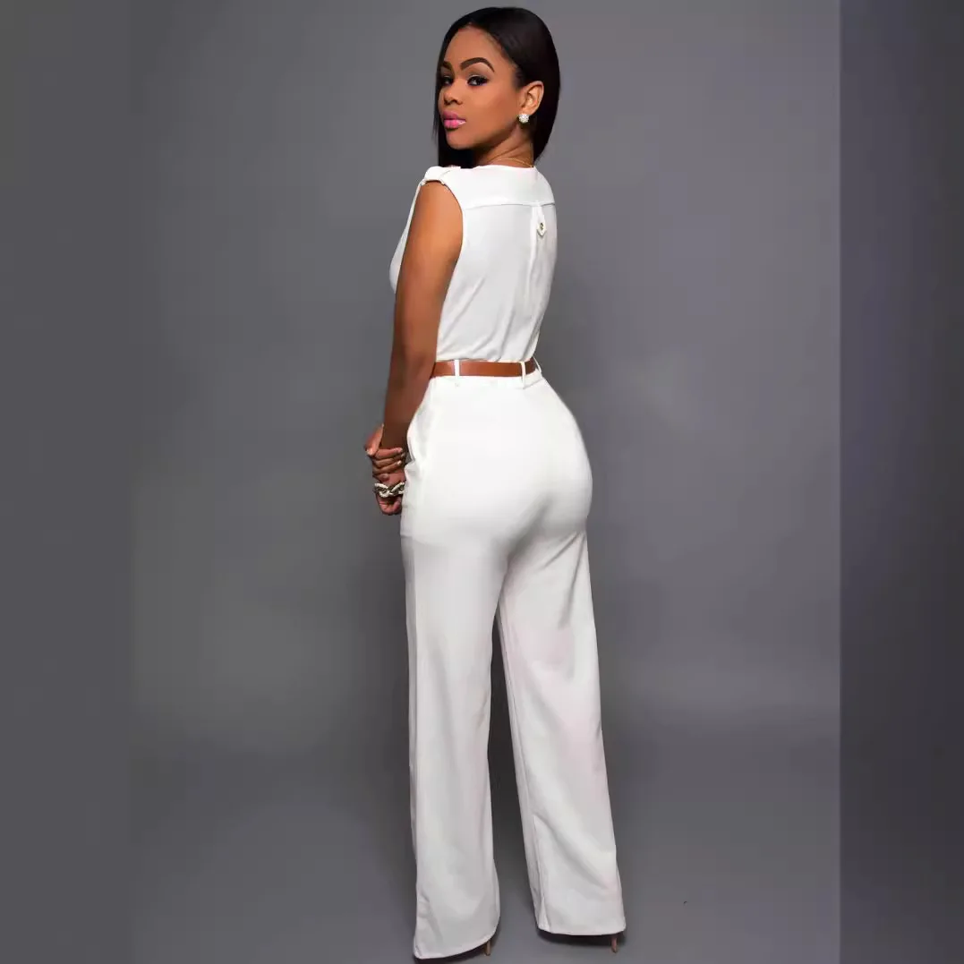 أزياء المرأة فضفاضة ضئيلة عارضة أكمام بذلة مع حزام