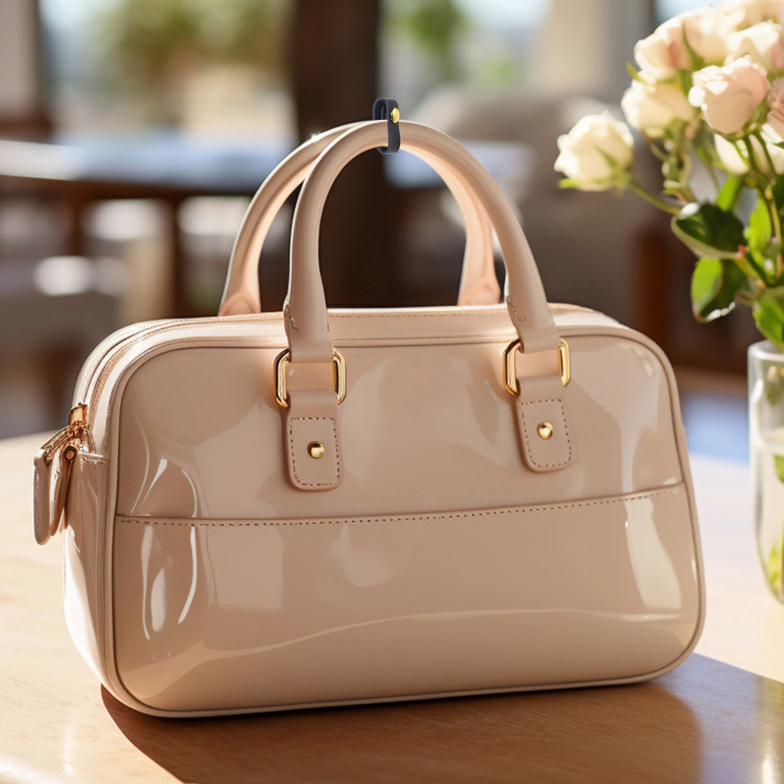 

2pcs Adjustment Bag Handle Shortener Fixing Clips For Shoulder Handbags Durable Easy Install Tote Handle Keeper