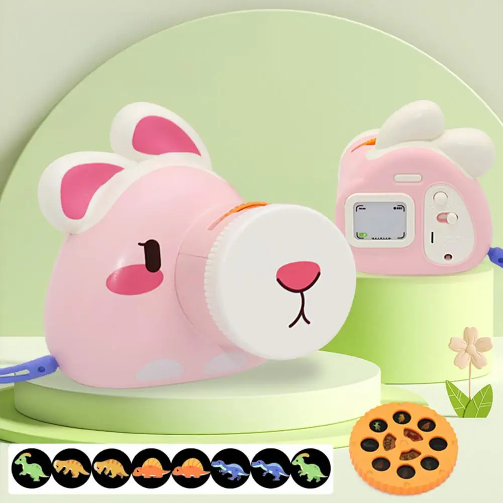 Giocattolo di proiezione per interni Giocattolo interattivo per narrazione di storie per l'educazione precoce Divertimento per bambini Fotocamera di proiezione con 8 per bambini per bambini