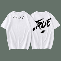 2025 Avicii Commemorative Short-sleeved T-shirt Men's Clothing Electric Syllable Wear Outfit Top 100 Dj Fashion Brand Men's Tee