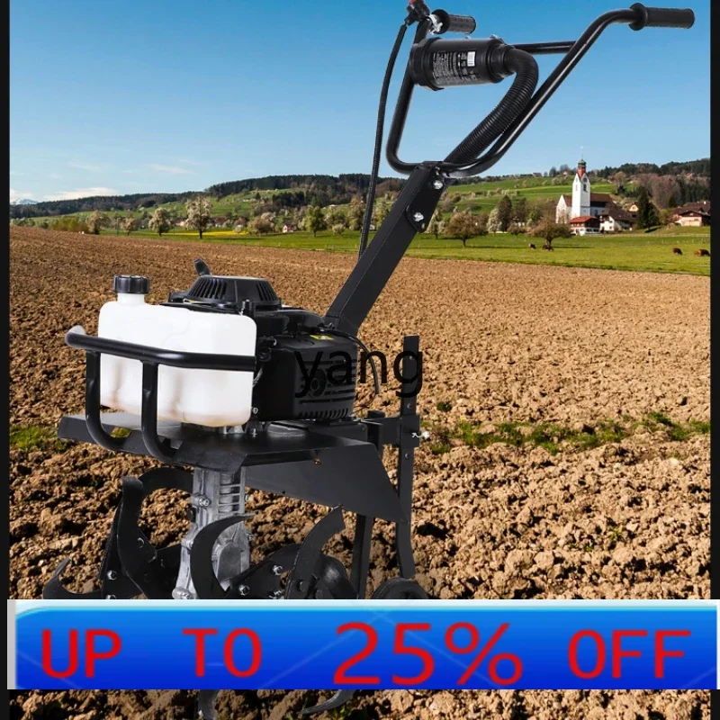 

LTT electric start micro-tiller agricultural small ditching machine dual-purpose for tilling soil