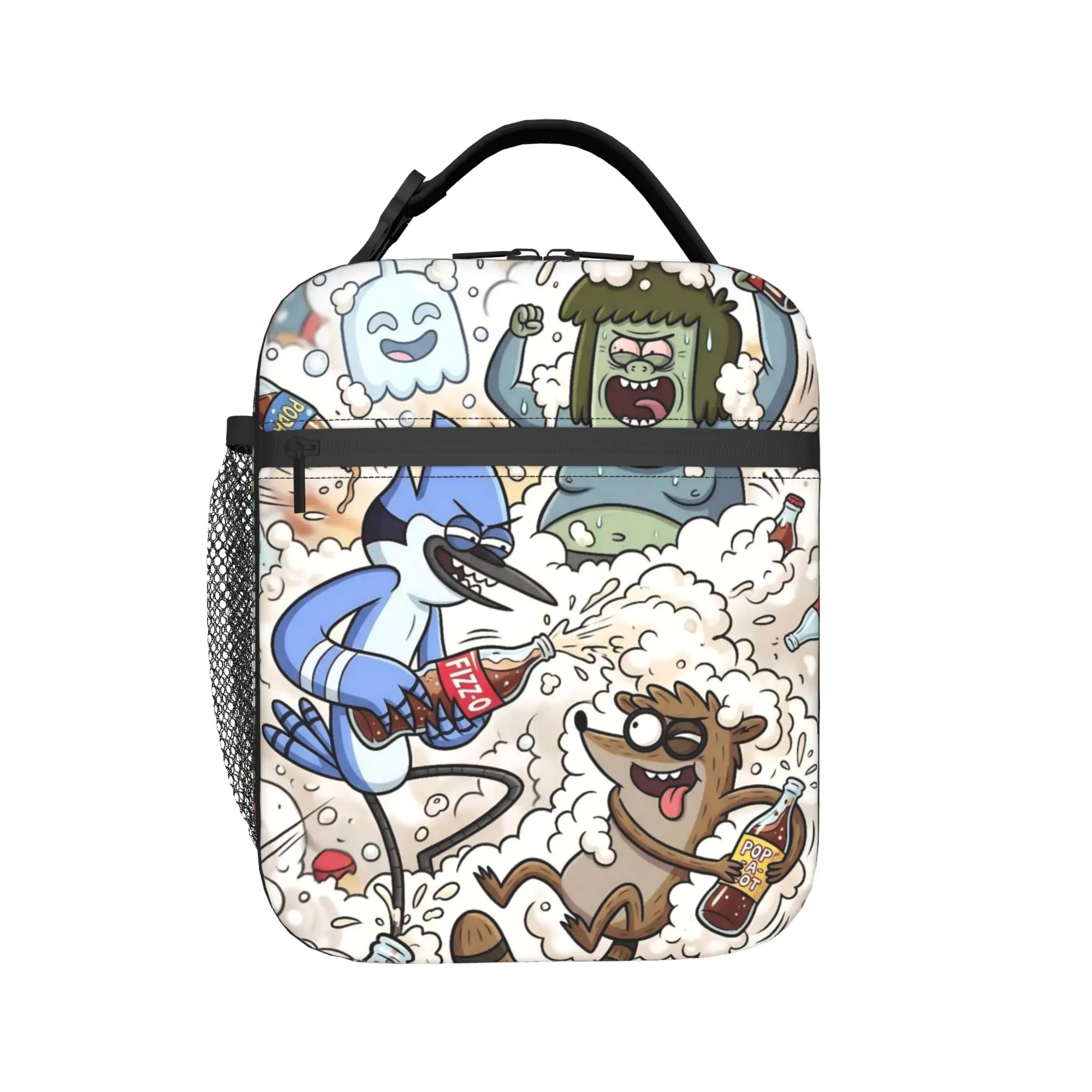 Regulars Show Insulated Lunch Bag Thermal Bag Reusable,Meal Container  High Capacity Tote Lunch Box Food Bag Beach  Travel
