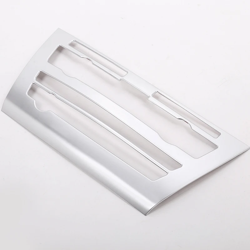 ABS Car Center Console Volume Air Conditioning Vent Frame Panel Trim Accessories For BMW X5 F15 2014-2018