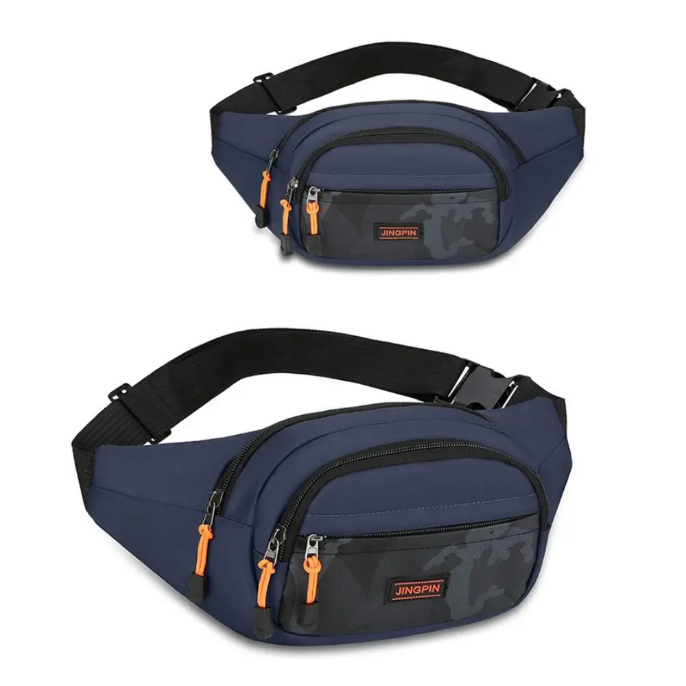 Unisex Multifunctional Waist Bag Men Chest Bag Fashion Large Capacity Canvas Sports Chest Bag