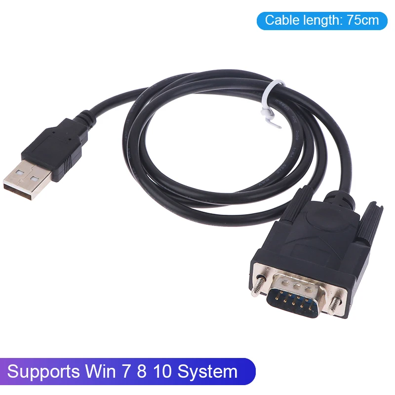 USB RS232 zu DB 9-poliger Stecker Adapter Konverter unterstützt Win 7 8 10 Pro System verschiedene PC-Anschlüsse serielle Geräte Kabel