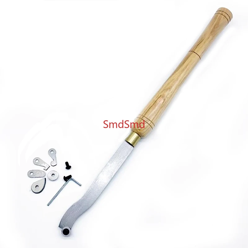 6pcs HSS Woodturning Hollowing Set with Wooden Handle WoodCarving Tool Kit  Complete Blade Collection for Crafting And Sculpting