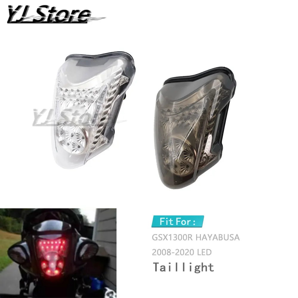 

Подходит для Suzuki Hayabusa GSXR1300 GSX1300R 2008 2009 2010-2020, задний фонарь мотоцикла, стоп-сигналы поворота, встроенный светодиодный светильник