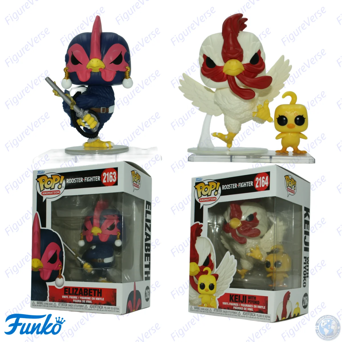 

Funko Official Licensed Vinyl Figure Elizabeth / Buddy Keiji Collectible Model Desktop Decor Ornaments Figureine Souvenir