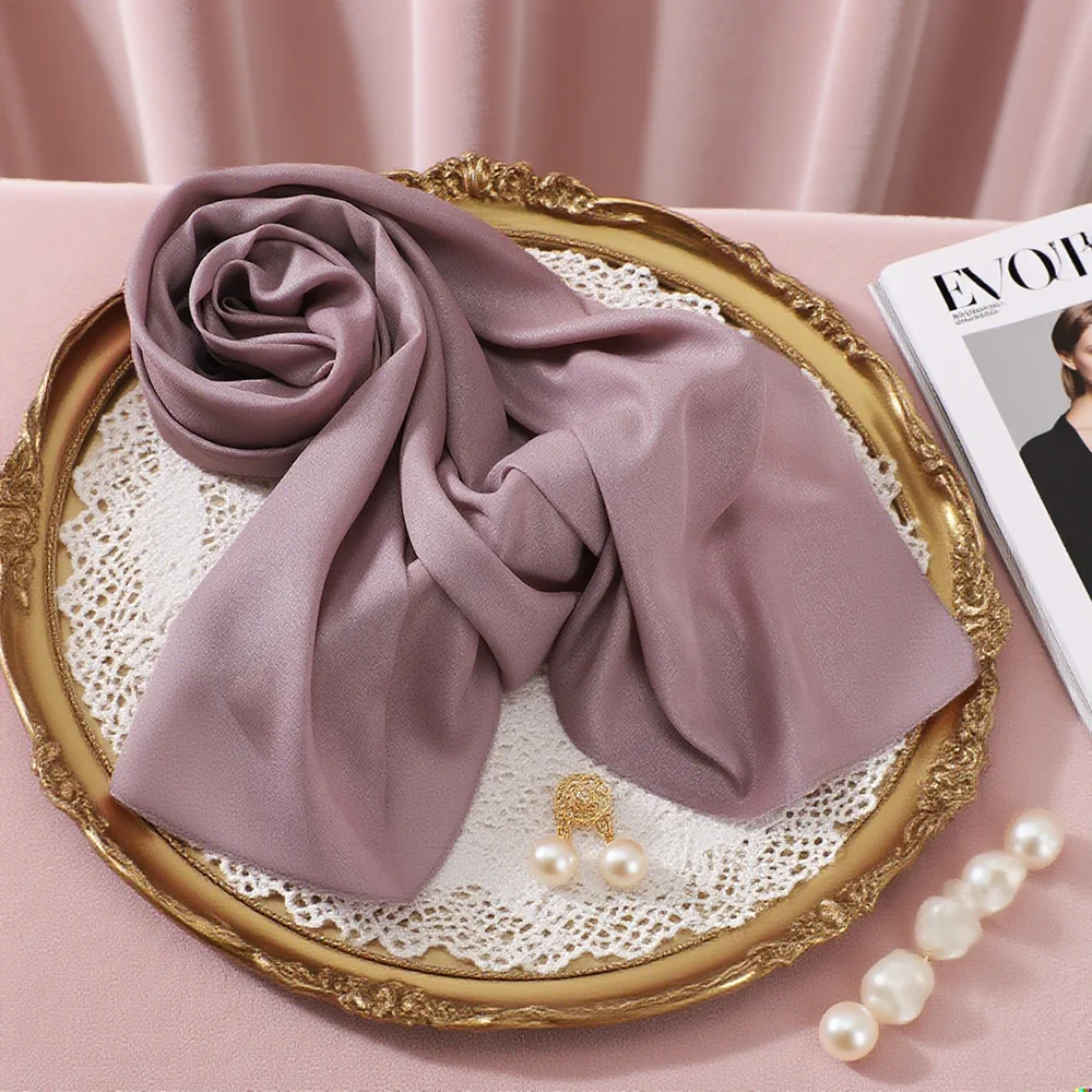 

Мягкий однотонный шарф, шаль, женский мусульманский хиджаб, длинный платок, шарфы, элегантная женская однотонная большая шаль, аксессуары 175*70