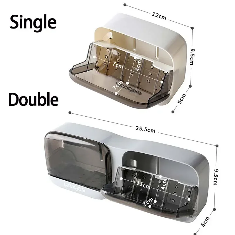 Wall-mounted Soap Dish For Home Portable Toilet Waterproof Soap Holder Restroom Storage Box Storage Holder Bathroom Accessories