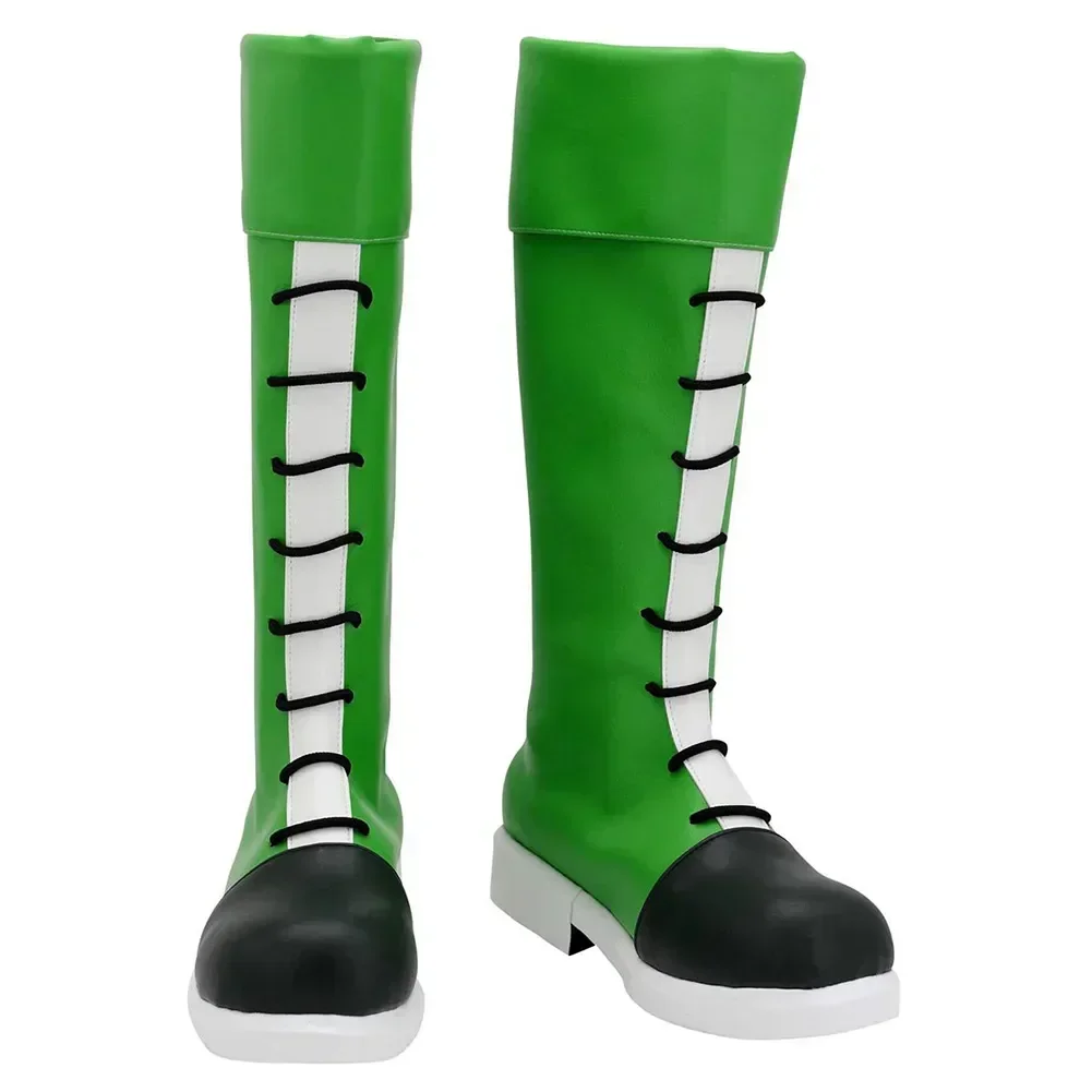 Anime caçador x caçador gon freecss cosplay sapatos adulto unisex botas verdes festa de halloween traje adereços