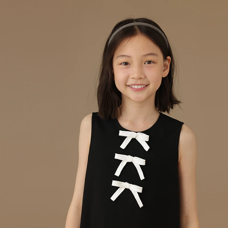 Female Child Clothes Girls Dresses Birthday Children's Summer Dress School Sundress Clothes Black Vest Skirt Performance Formal