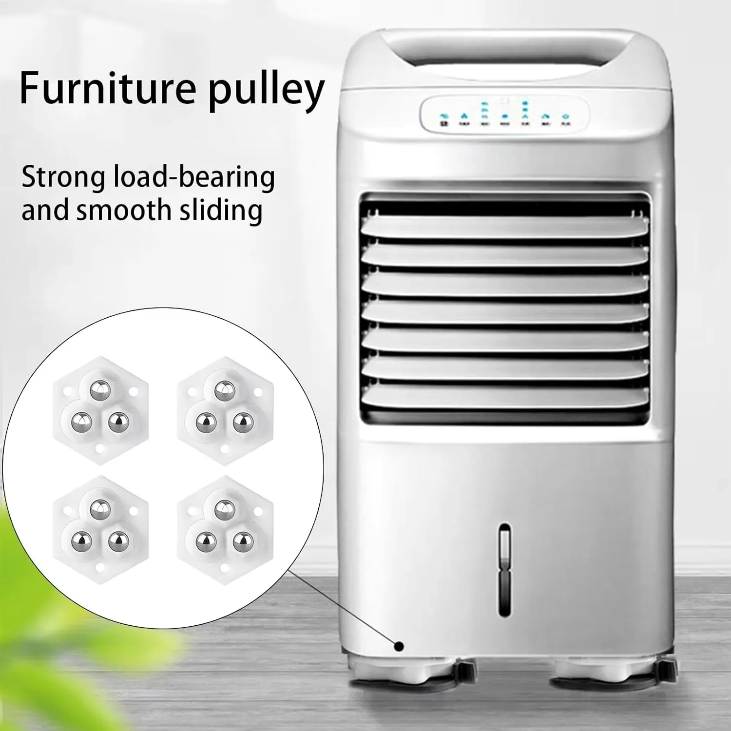 Rueda Universal sin perforación, rodamiento de bolas doble resistente al desgaste, polea silenciosa, accesorios para muebles del hogar, 4-32 Uds.