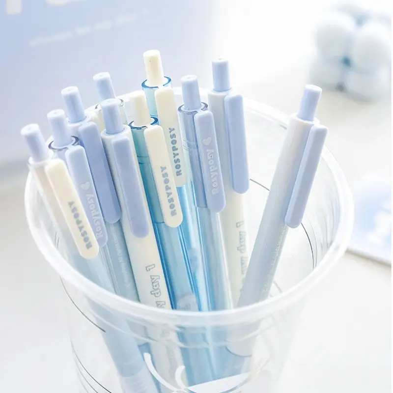 Ручка гелевая в виде ручки, 5 шт.