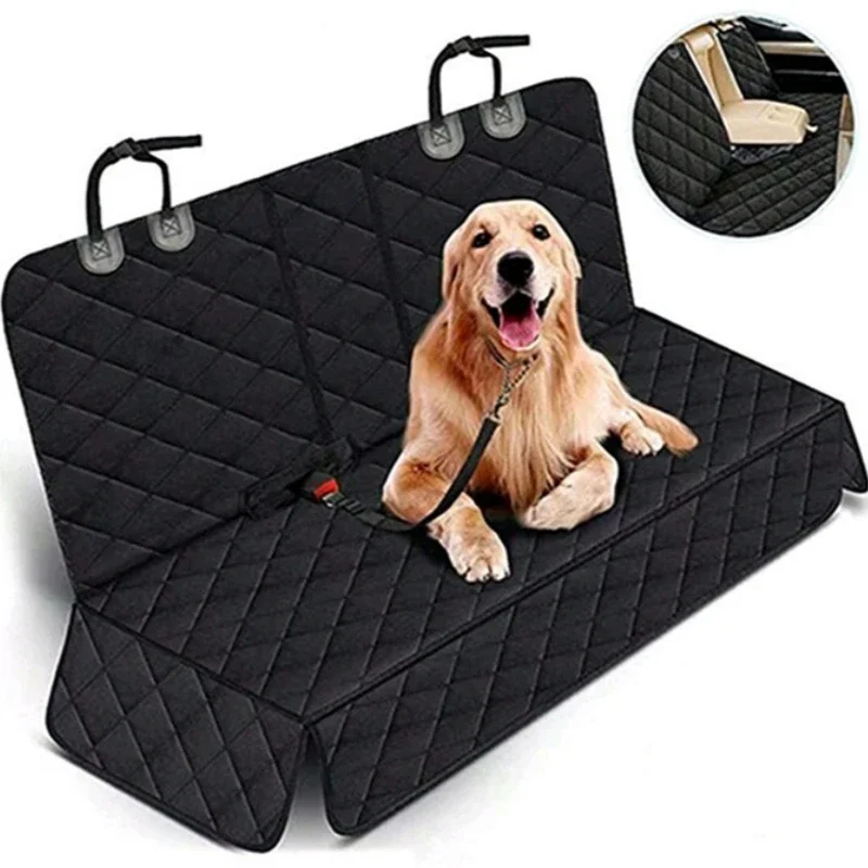 Waterproof Pet Dog Car Seat Cover Protector Waterproof Slip-resistant Anti-bite Car Back Seat Cover Protector Pad Universal Size