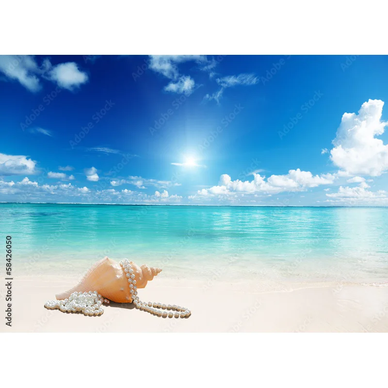 Fondo de fotografía Tropical mar playa palmeras árbol Scenic Photo Backdrops Photocall Studio HHB 05