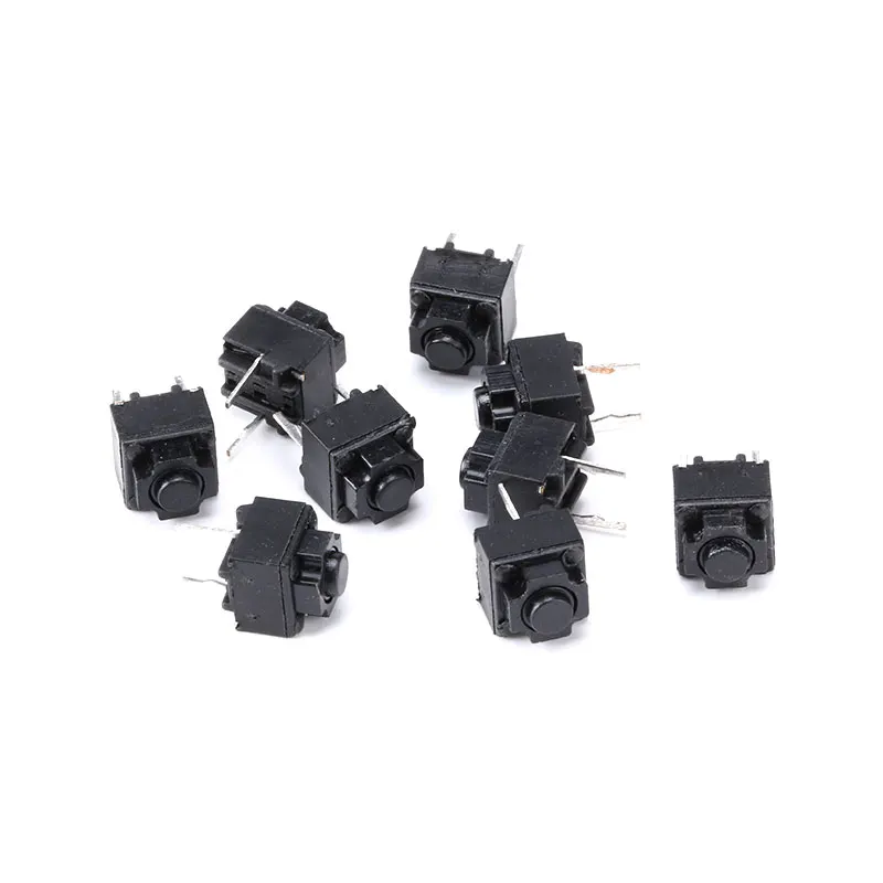10 Stück leiser Schalter, Stummschaltknopf 6*6*7,3mm, Mikroschalter für kabellose/kabelgebundene Maus - Stummschalten Sie Ihre Klicks mit Präzision – Detail 1