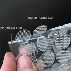 400/1000pairs 10/15/20mm Transparent Dots Self Adhesive Hook and Loop Fastener Tape Strong Glue Baby Round Coin Tape Sticker