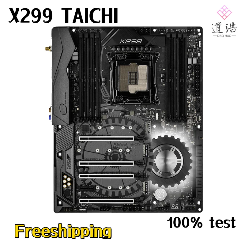 For Asrock X299 TAICHI Motherboard 256GB PCI-E3.0 M.2 LGA 2066 DDR4 ATX X299 Mainboard 100% Tested Fully Work