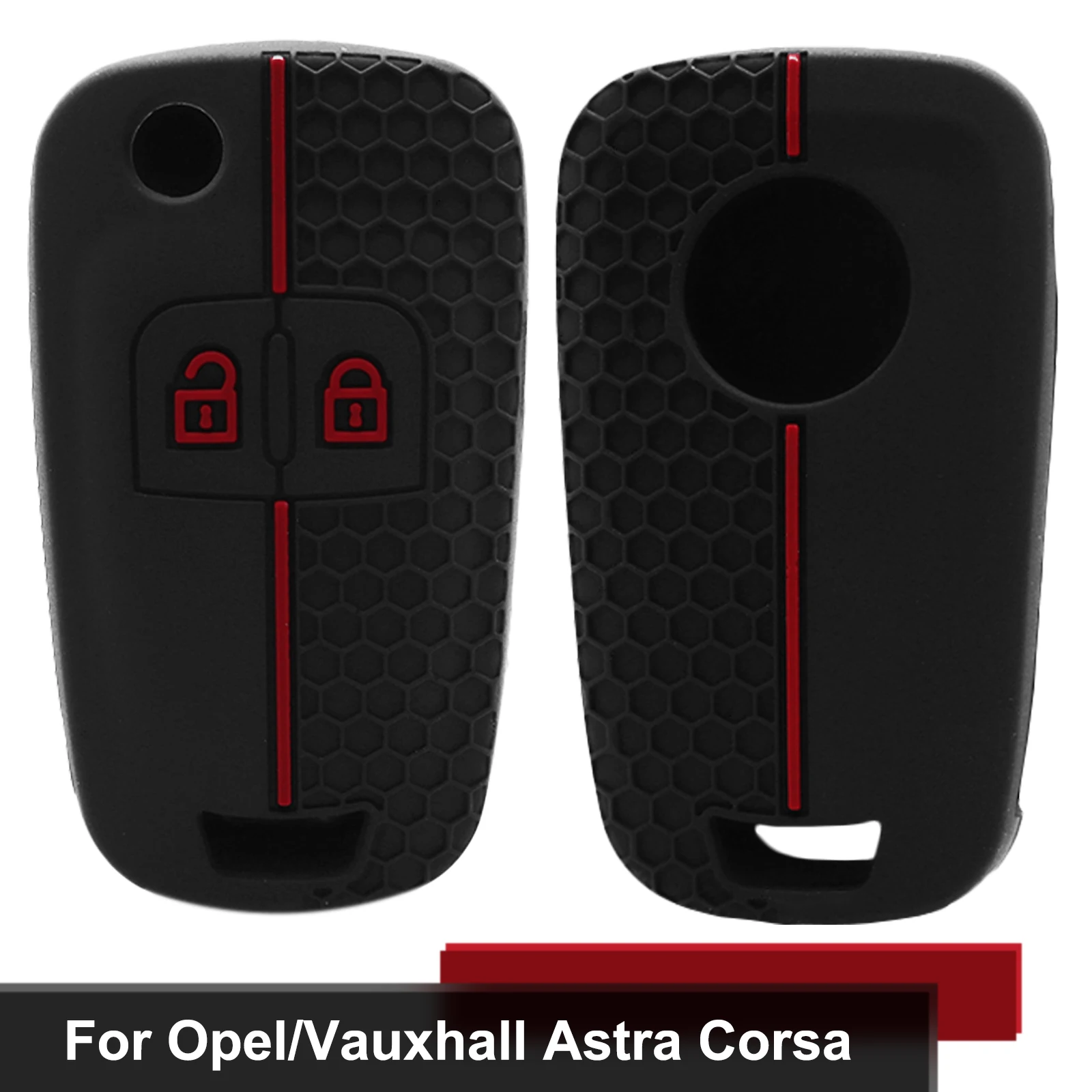 Car Key Case Cover For Opel Vauxhall Corsa D Astra J Cascada Adam Mokka Silicone Remote Fob Keyless Rubber Protection Skin Shell