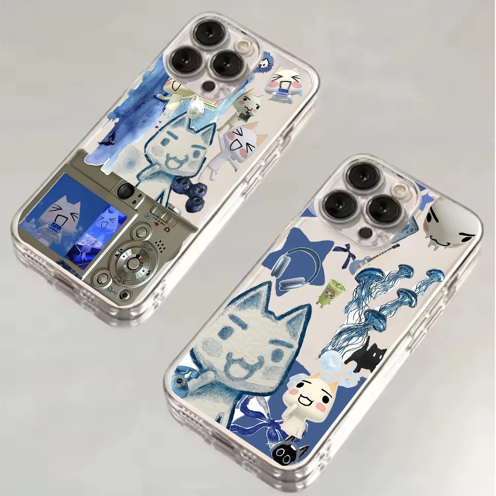 

Phone case FUNDA For Samsung Galaxy S25 Ultra S24 FE S23 S22 Plus Clear Shockproof Soft Bumper Cartoon cute T-Toro I-Inoue