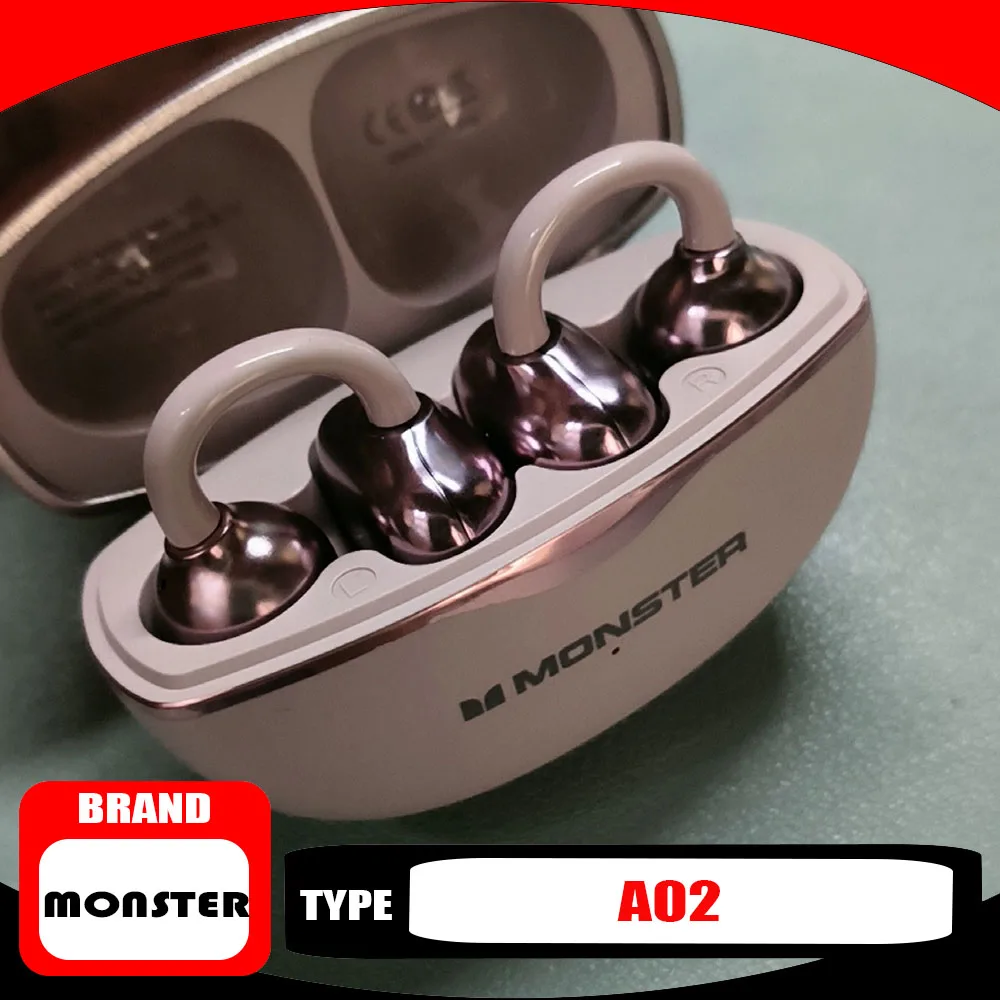 Monster A02 Over-Ear Wireless Headset Bluetooth 6.0 Ultra-Low Latency Gaming Headphones Sensitive Audio HD Call Earphones