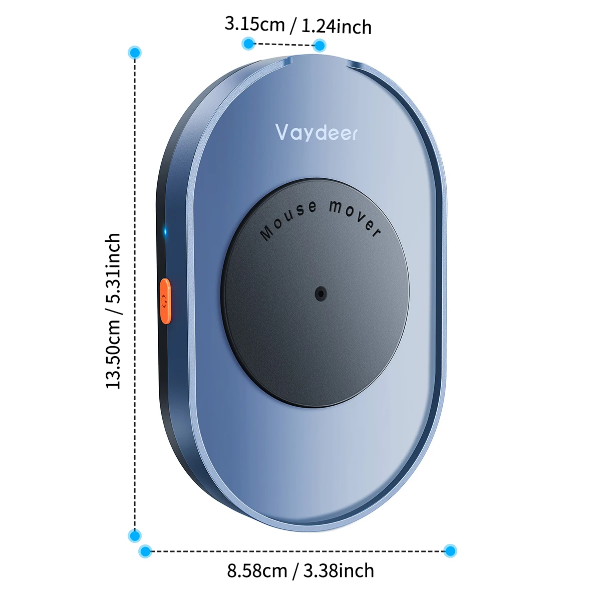 Undetectable Mouse Mover, M4 Mouse Jiggler Device with ON/Off Switch, Driver-Free Shaker Wiggler Mouse Movement Simulation