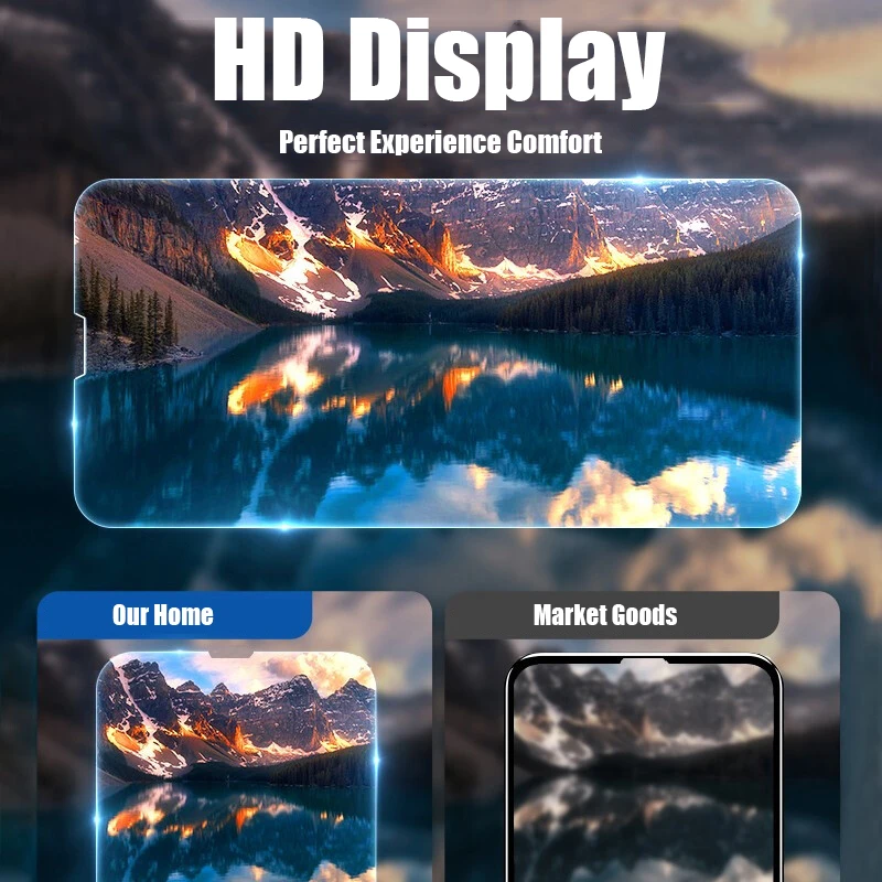 4 قطعة زجاج مقسى شفاف 9H HD لهاتف آيفون 17 Air 16 15 Plus 14 13 12 mini 11 Pro Xs Max XR واقي للشاشة #1