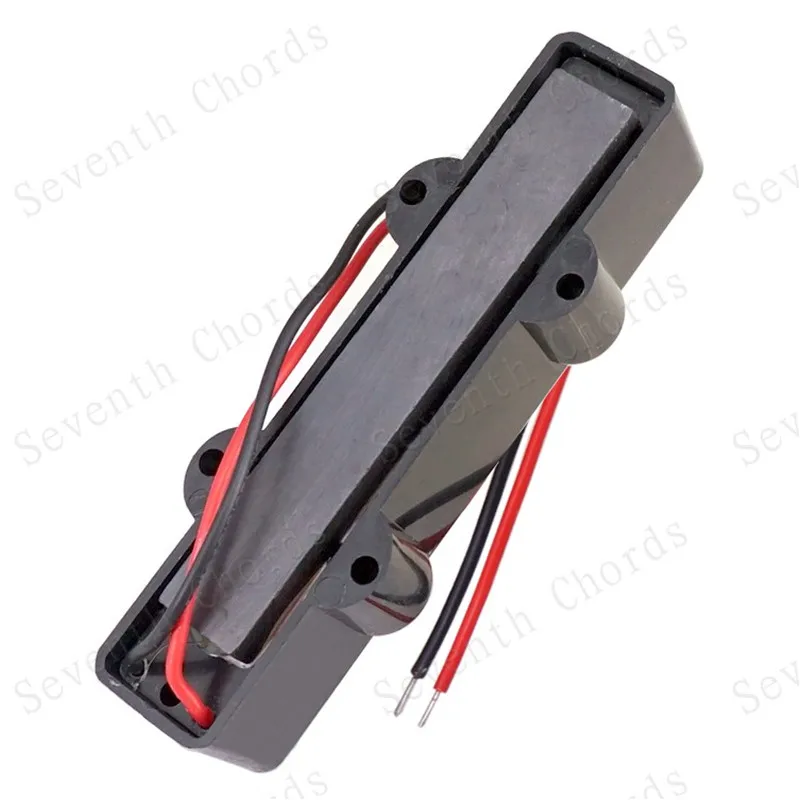 Ein Satz von 2 Stück schwarzen, geschlossenen, versiegelten 4-saitigen Bass-Tonabnehmern, Humbucker-Brücke, Musikinstrumentenzubehör – Detail 3