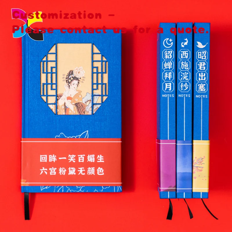 

custom.Bulk Order Linen Custom Notebooks Factory Production Cloth Cover Diary