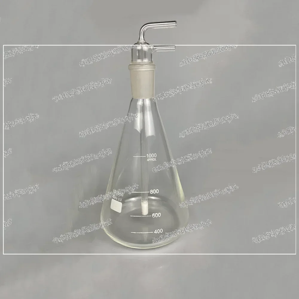 1000ml All Glass Ozone Water Bubbler Humidifier for Ozone