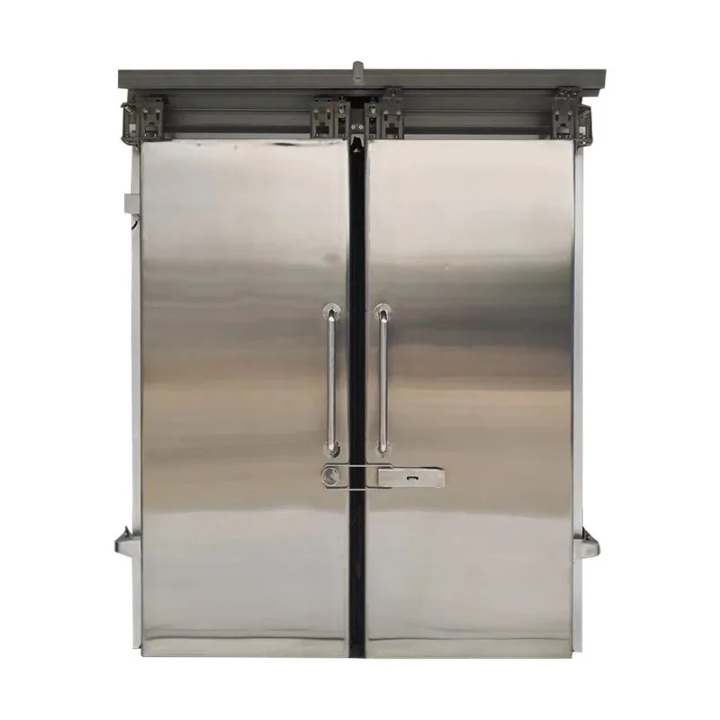Cold storage door installation Cold storage sliding stainless steel sliding door