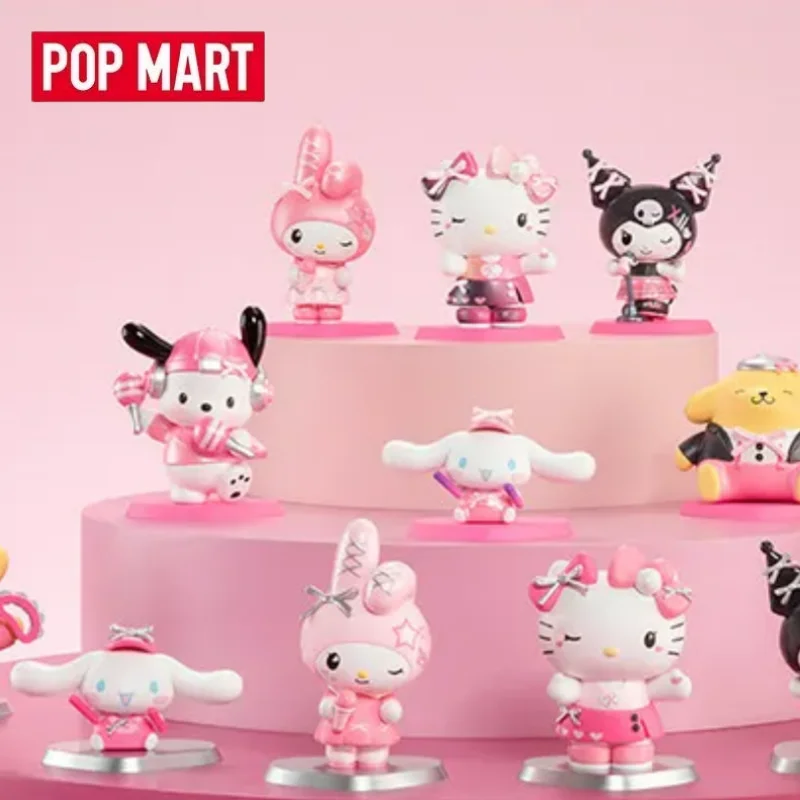 

POPMART SANRIO CHARACTERS PINK PARTY Series Blind Box Toys Kawaii Anime Action Figure Surprise Mystery Box Dolls Figure