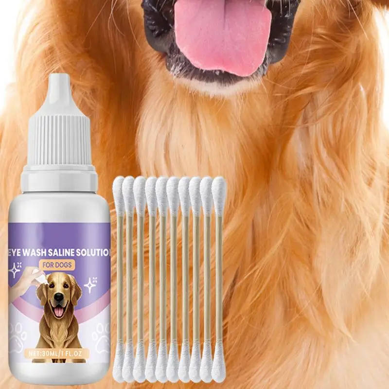 Eye Drops For Dogs Dog And Cat Eye Rinse 30ml Gentle Formula Helps Reduce Irritation Prevent Tear Stains Safe For Pets