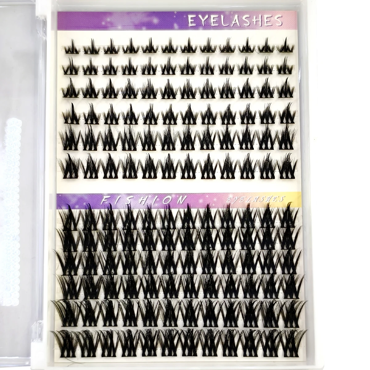 AMSDCN Eyelashes Mix 12 Rows High-capacity Natural DIY Extension Supplies Lashes Cluster Multi Style Fusion Professional Makeup