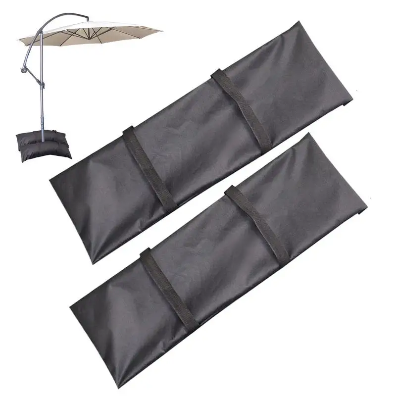 Umbrella Base Weight Sand Bag 2X Outdoor Fillable Sandbags Arched Sandbag Weights For Umbrella Stand Empty Canopy Sandbag