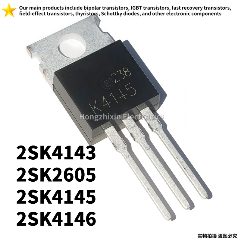 10PCS 2SK4143 TO-220 K4143 2SK2605 K2605 2SK4145 K4145 2SK4146 K4146 NEW high-quality MOS field-effect transistor