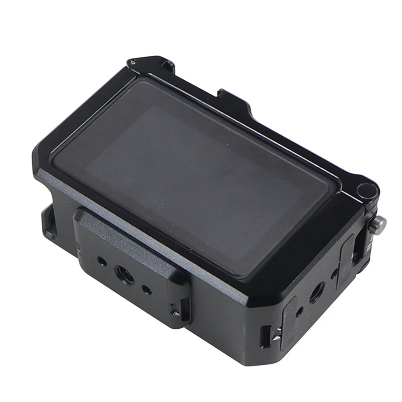 3 telaio protettivo in lega di alluminio per fotocamera sportiva con gabbia superiore montata su Flash più custodia protettiva durevole