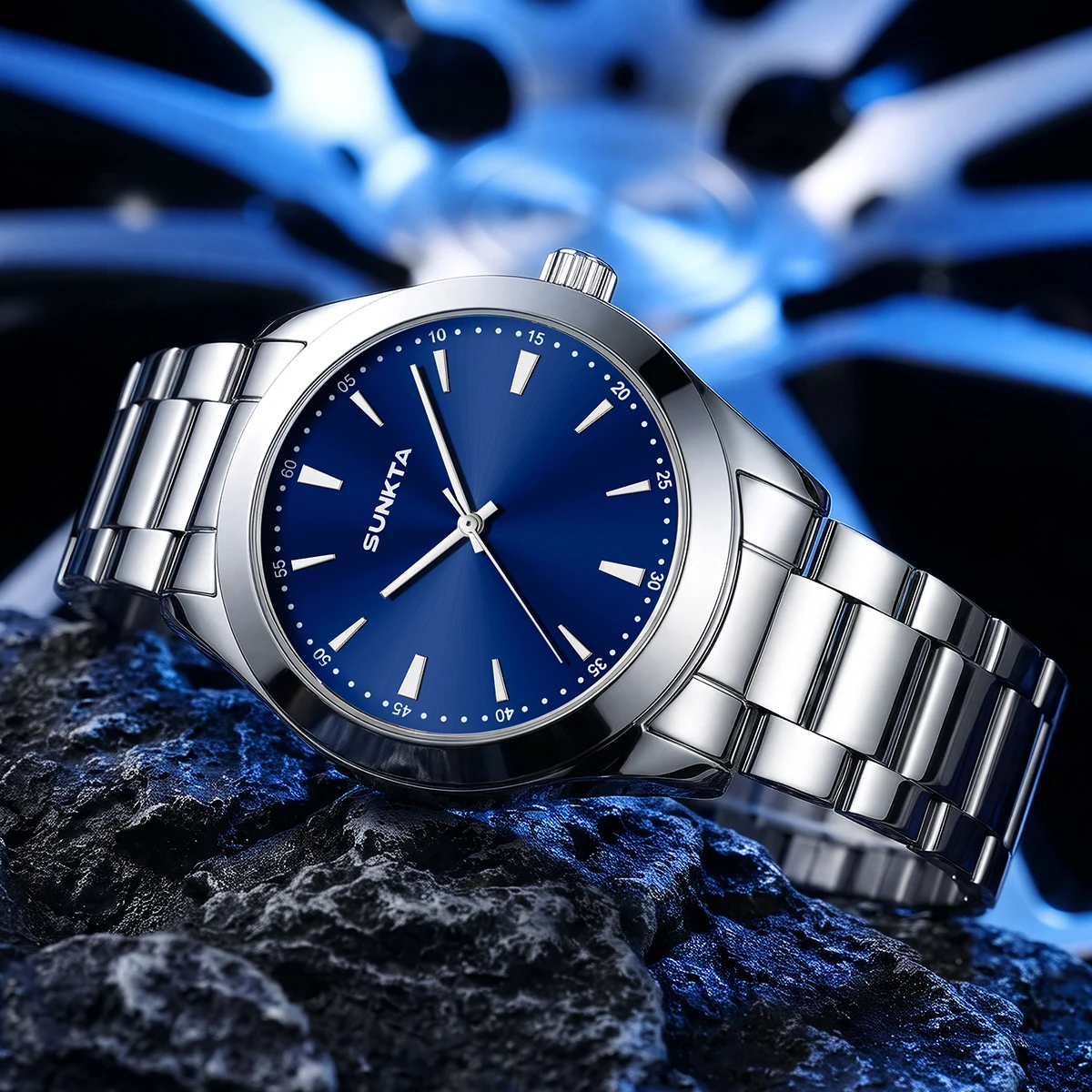 SUNKTA Simple Men's Watch Business Waterproof Luminous Luxury Military Quartz Wristwatch Watches Men Reloj Hommes Men's Gift+BOX